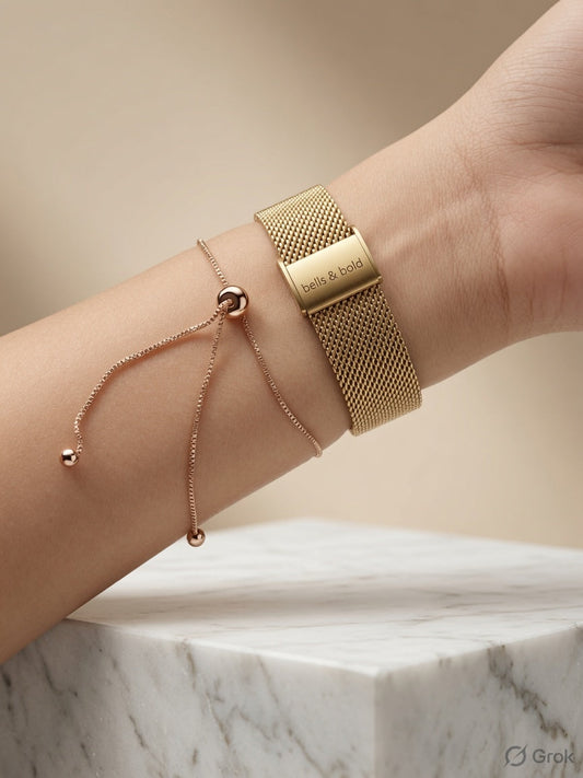 Bells & Bold (white & gold)