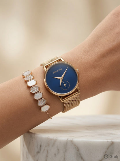 Bells & Bold (white & gold)